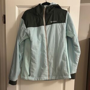 Cotopaxi Light green and Dark Green Jacket